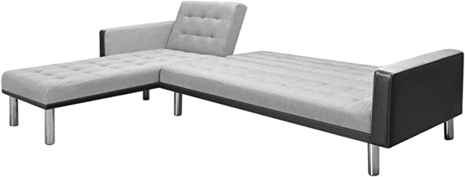 divano letto moderno sofà bianco e grigio offerte