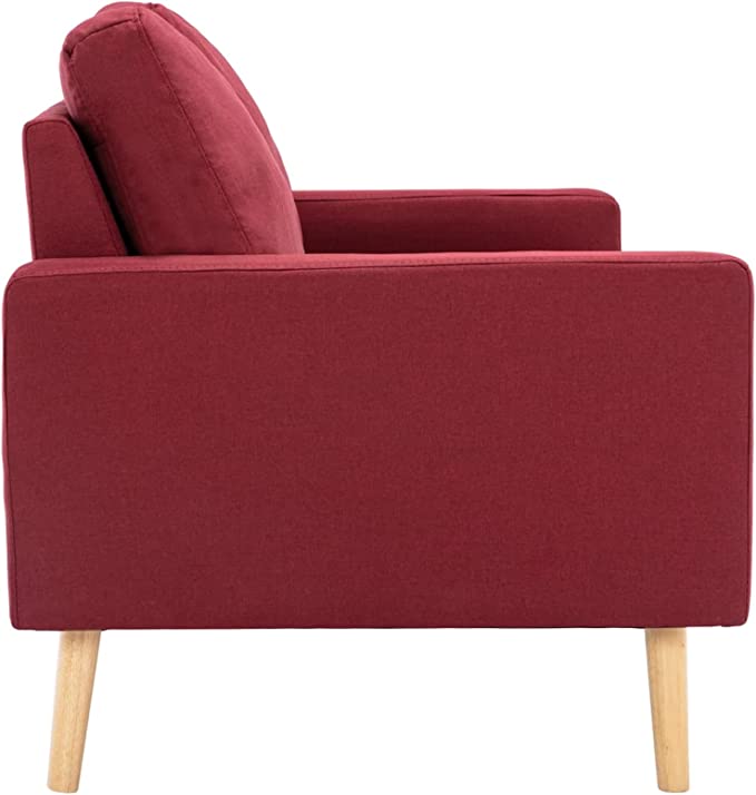 divano rosso tre posti economico