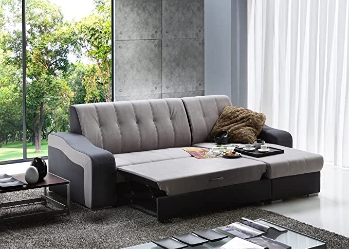 divano letto di prestigio economico funzione letto e con chaise longue promozioni